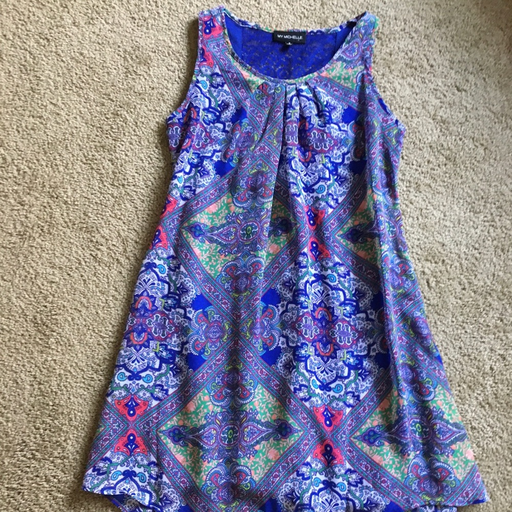 Patterned A-line dress